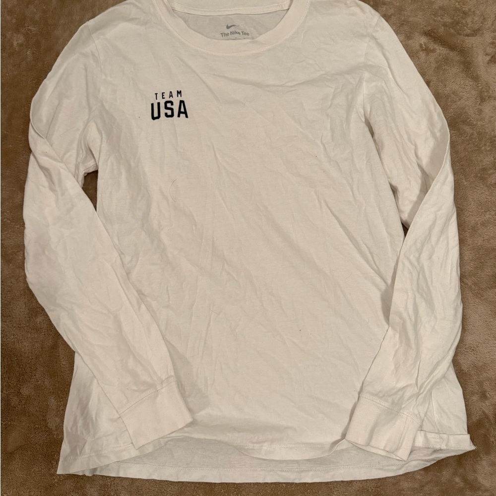 Nike Team USA White Long Sleeve Tee